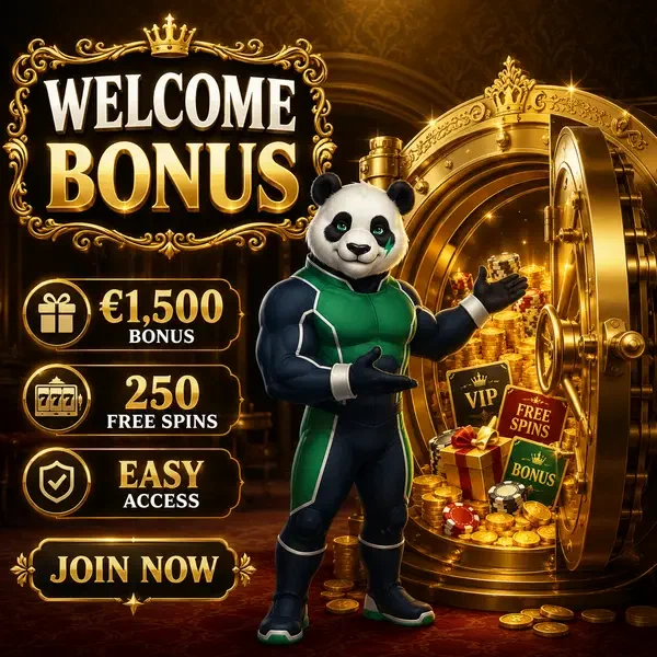 Eleganter VIP-Host präsentiert Bruno Casino Willkommensbonus-Tresor überquellend mit Login-Belohnungen