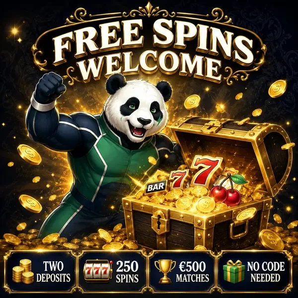 Spieler feiert Freispiel-Sieg bei Bruno Casino Schatztruhe